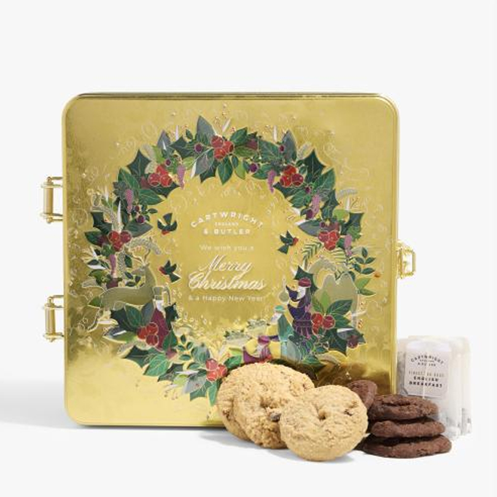 Cartwright & Butler Merry Christmas Teatime Selection Tin 390g